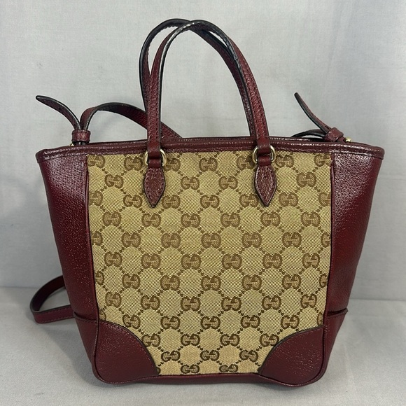 Gucci Beige/Brown GG Bree Top Handle Bag - Picture 3 of 11